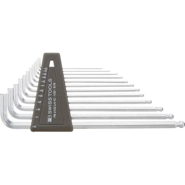 PB Swiss PB-212 ZLH-12 12 Piece Long Chrome Ball Point Hex/Allen Key S