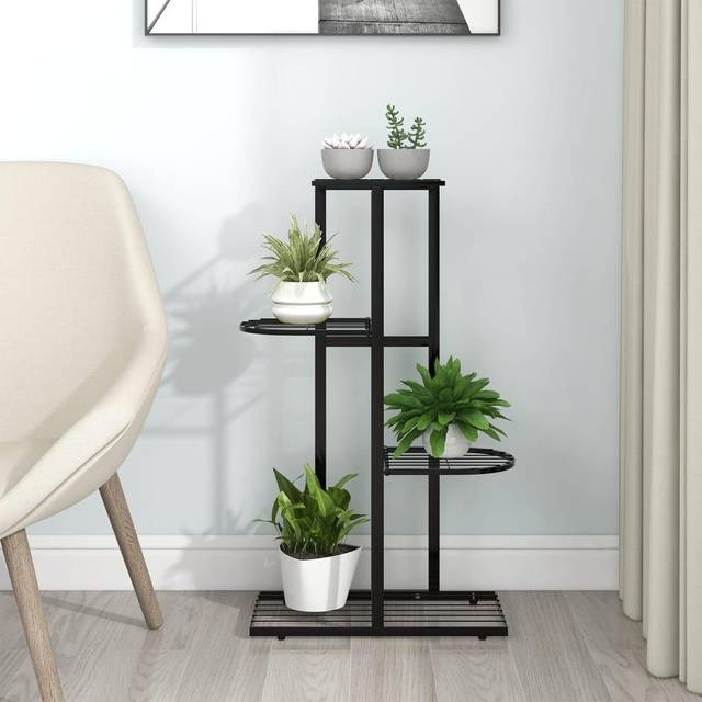 vidaXL blomsterstativ i 4 niveauer metal Plantekasse