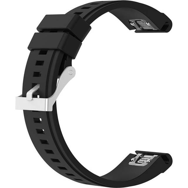 Garmin Fenix 5X/Fenix 3 HR/Quatix 3/D2 Soft Silikonrem - Svart