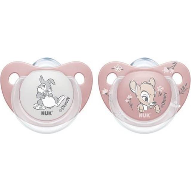 NUK Trendline Napp Silikon 0-6 Månader Bambi 2 st