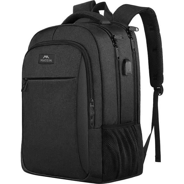 MATEIN Business Laptop Backpack 15.6 Inch Travel Laptop Bag Rucksack with USB Charging Port Water-Resistant School Bag Daypack for School Work College