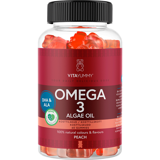 VitaYummy Omega-3 Peach 60 gummies - Multi