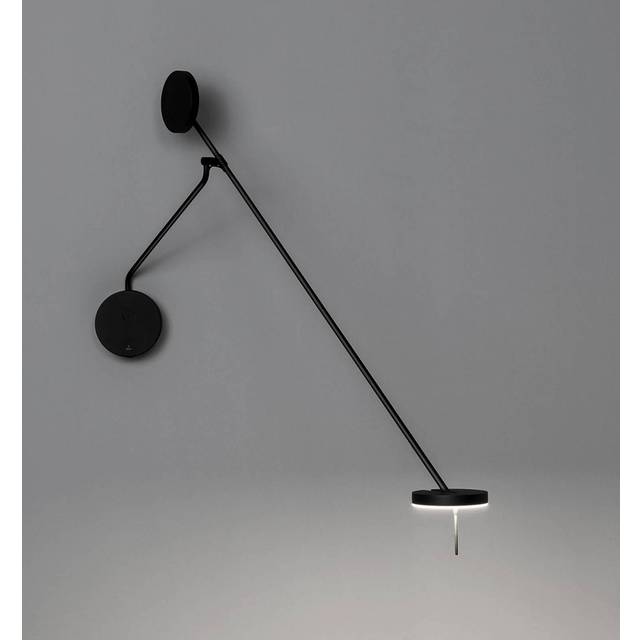 Grok Invisible - LED Wall Reading Light Matt Black Touch dimmer 765lm 3000K