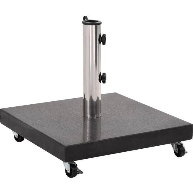 vidaXL Parasol Base Granite 30 kg Square Black