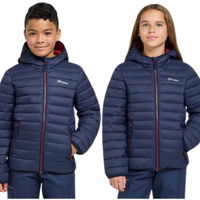 Kids' Kirkhale Baffle Jacket, Navy - 5-6Y