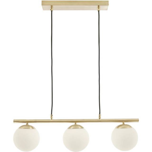 Mclamb 3-Light Kitchen Island Globe Pendant - Gold (18cm H X 65cm W X 13cm D)