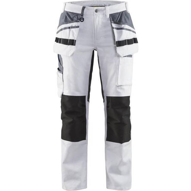 Blaklader Womens Stretch Painter Trousers 79101000 White/Black 4R Colo