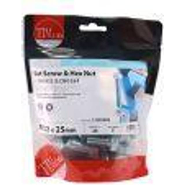 Hexagon Set Screws and Nuts Zinc Plated M12 25mm Pack of 25