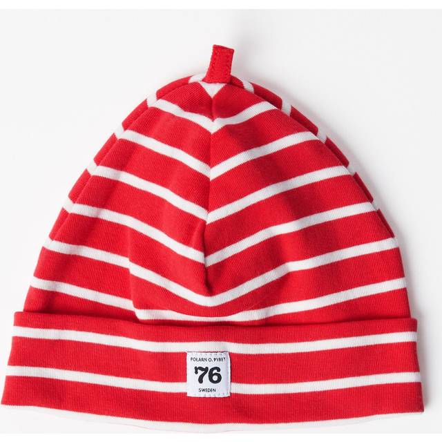 PO.P Stripe Baby Hat - Red Stripes - 4-9m x 44/46
