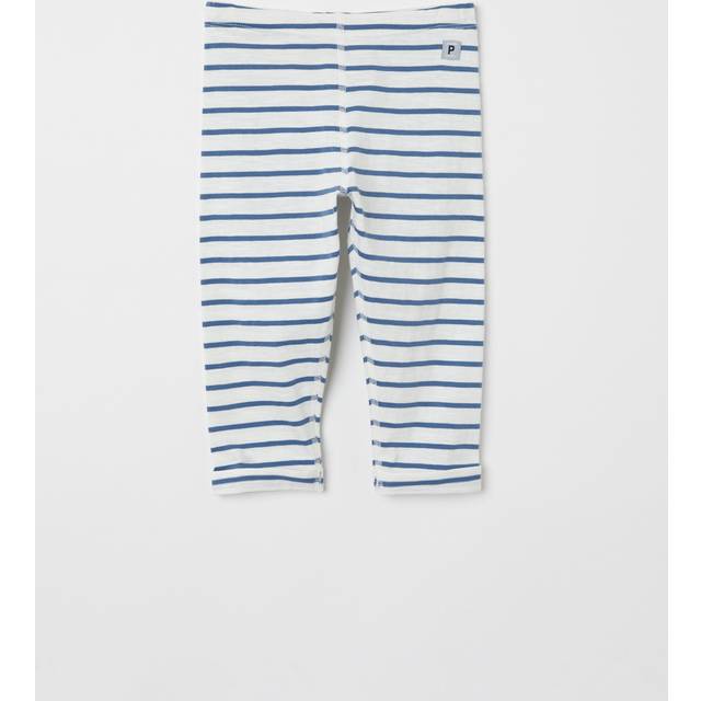 Striped Baby Leggings - White - 2-4m x 62