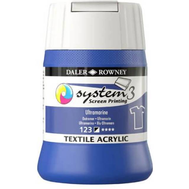Daler-Rowney System3 250ml Textile Screen Printing Acrylic Paint U...