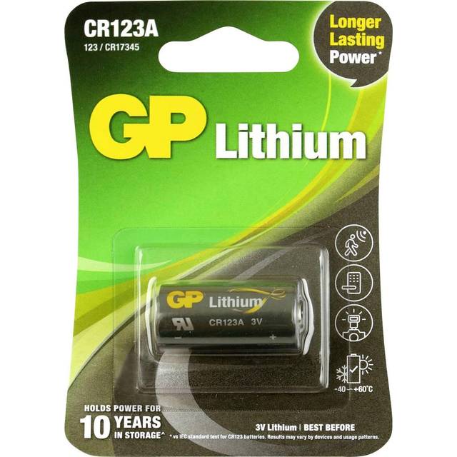 GP Photo CR123-batteri 3V