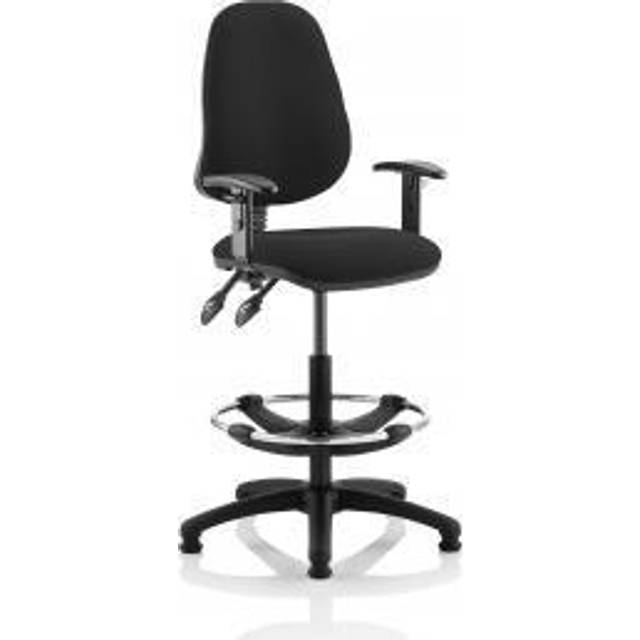 Eclipse Plus II Lever Task Operator Chair Black Height Adjustable Arms