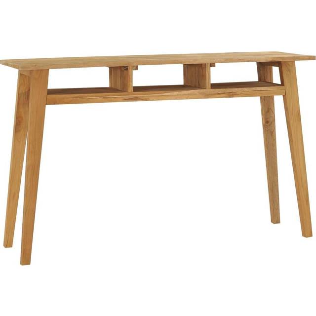 Konsolbord 120x35x75 cm massiv teak