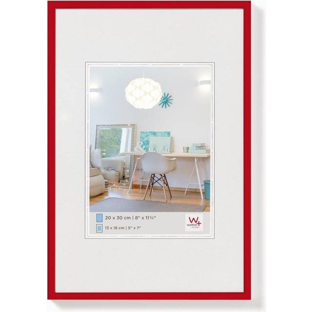 Walther lifestyle photo frame red 10x8 inch - (insert 7x5 inch)