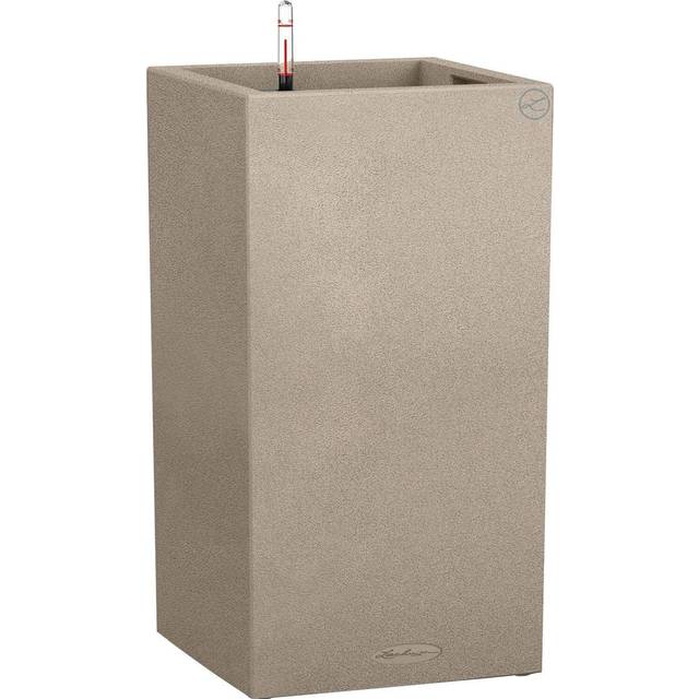 Canto Plastic Self-Watering Plant Pot - Sand Beige (76cm H x 40cm W x 40cm D)