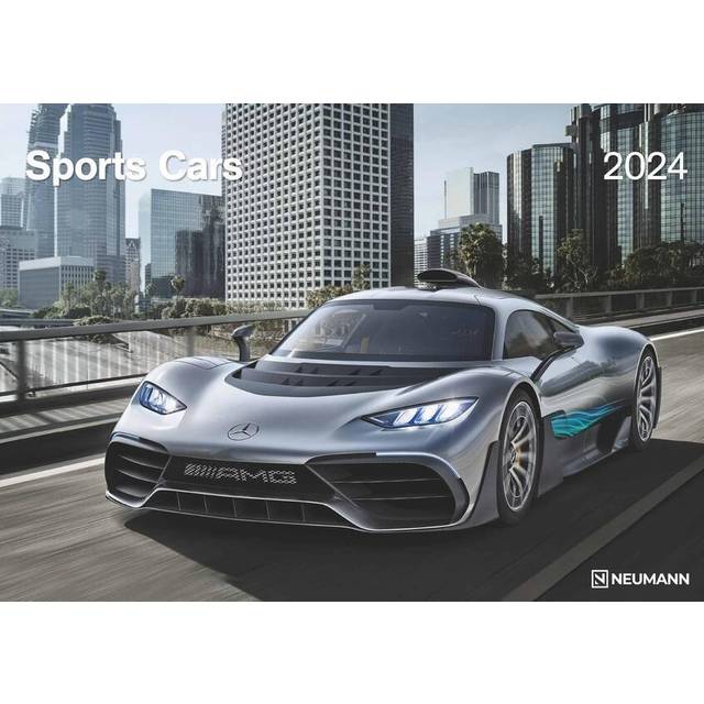 N NEUMANN VERLAGE Sports Cars Wandkalender 2024, im Format 42 x 29,7 cm, Monatskalender mit Bildern für echte Autofans, Auto- und Motorkalender