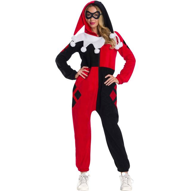 Women's Harley Quinn Jumpsuit - Black&#47;Red (M)