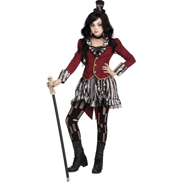 Freak Show Ringmistress Costume For Girls | ringmaster Costumes - Black&#47;Brown&#47;Red (S)