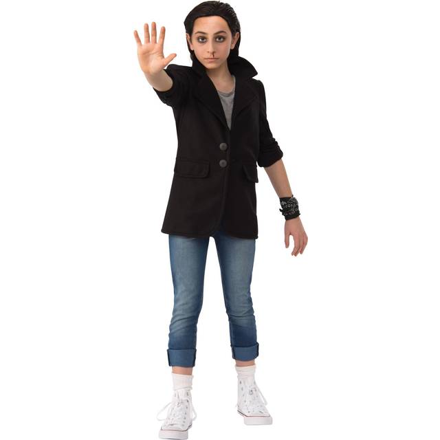 Stranger Things Child Eleven Punk Costume - Black&#47;White (L)