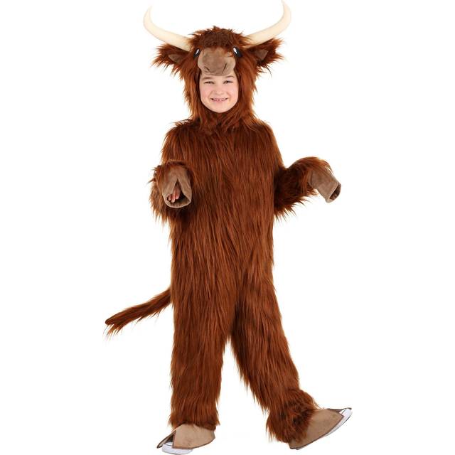 Highland Kid's Yak Costume | Animal Costumes - Yellow (M)