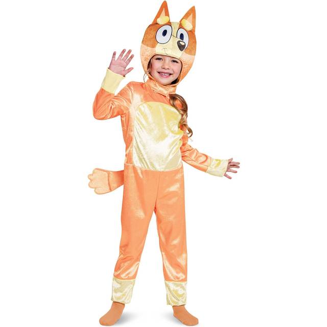 Bluey Classic Bingo Costume for Toddlers | Bluey Costume - Orange&#47;Yellow (3T/4T)