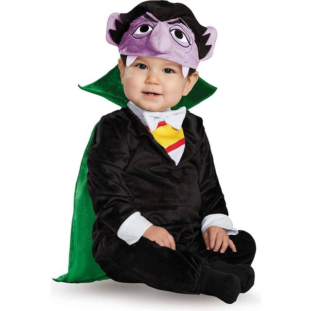 Sesame Street Deluxe Count Costume for Infant/Toddler - Black&#47;Green&#47;Purple (6/12mo)