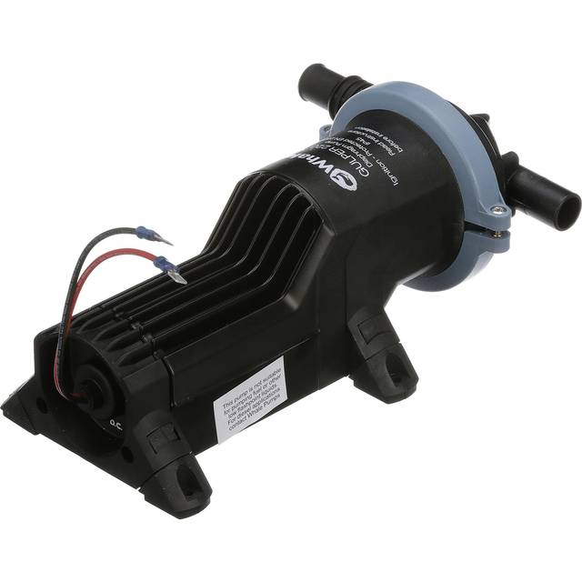 Whale BP1552 Gulper 220 Pump  Manages Gray Waste  3.5 GPM Flow Rate  12V DC   -Inch Hose Connections