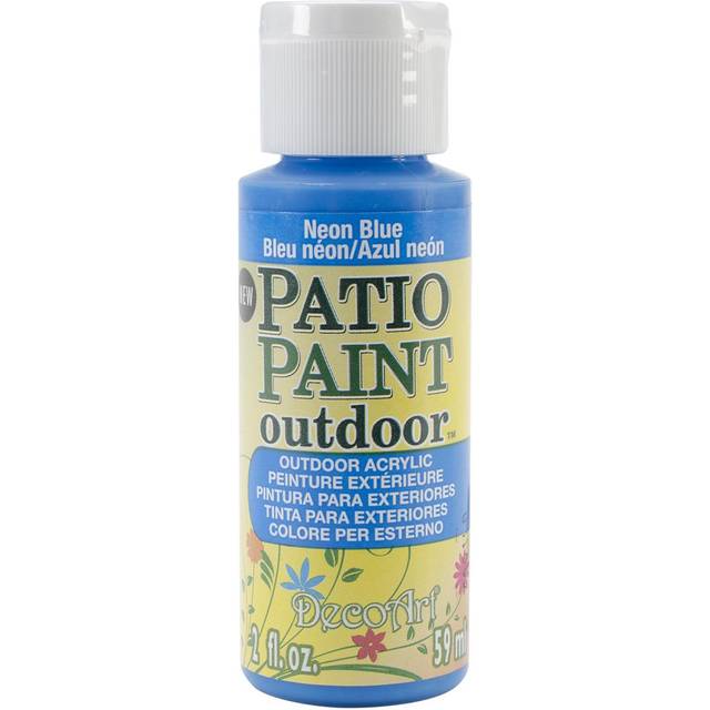 Neon Blue Patio Paint