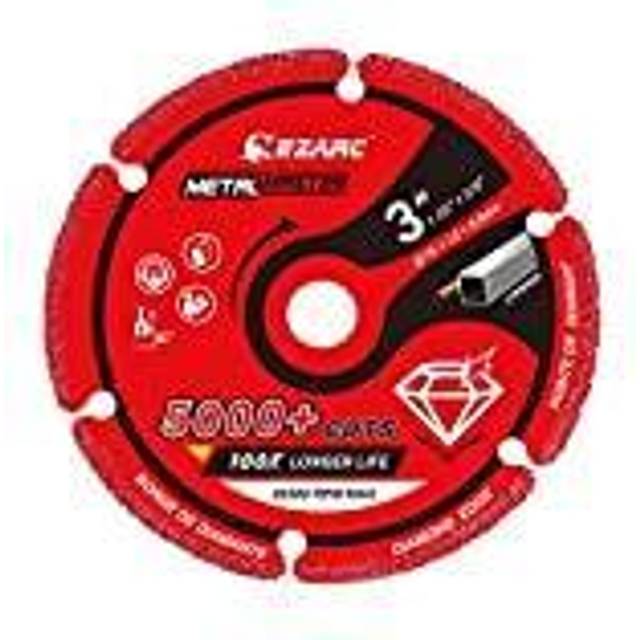 "Diamond Cutting Disc 76mm x 9.5mm(3"") Cutting Off Wheel Fits Die Grinder with 5000+ Cuts on Rebar, Steel, Iron and INOX"