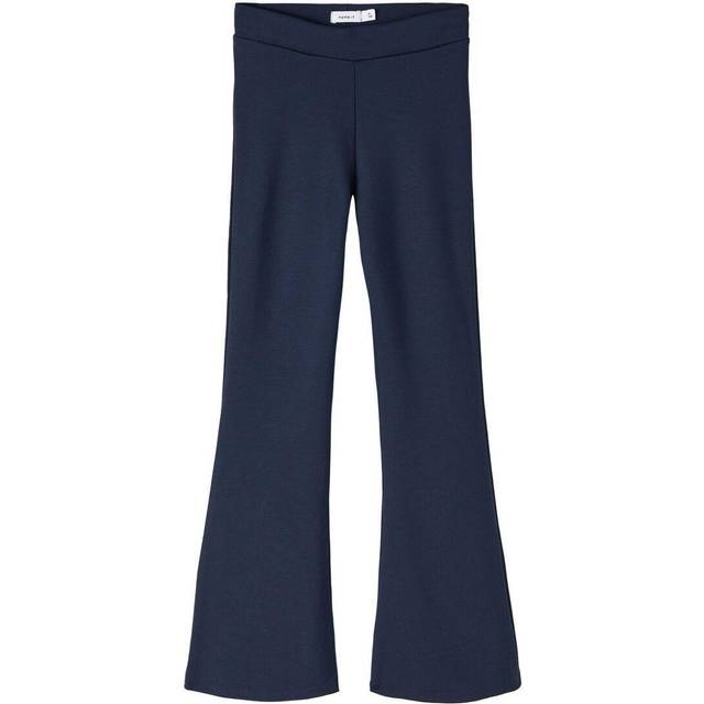 Name It Girls Flared Trousers - Dark Sapphire, Navy, Size Age: 7 Years - age: 7 YEARS