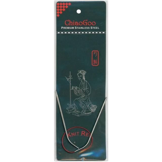 ChiaoGoo Knit RED Circular Needle 30cm 1.50mm - 1pc