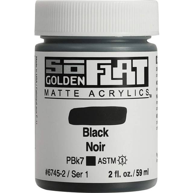 Golden : SoFlat : Matte Acrylic Paint : 59ml (2oz): Black
