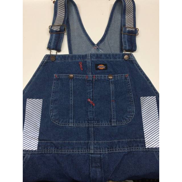 Dickies Men's Denim Bib Overall  Stone Washed Indigo Blue  38 x 34
