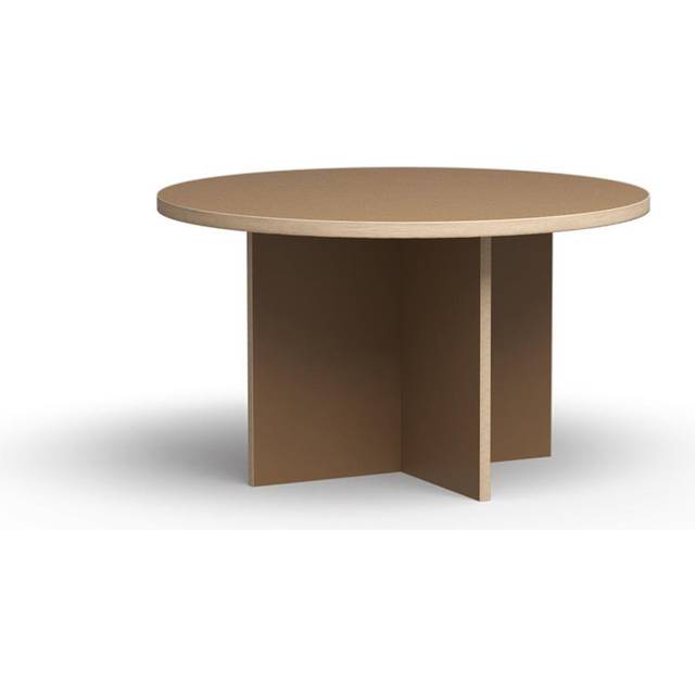 HKLiving - Dining Table, Round - 130 cm - Matbord - Brown - 129 x 129 x 74 cm