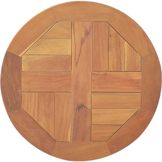 vidaXL Table Top Solid Teak Wood Round 2.5 cm 40 cm - Brown