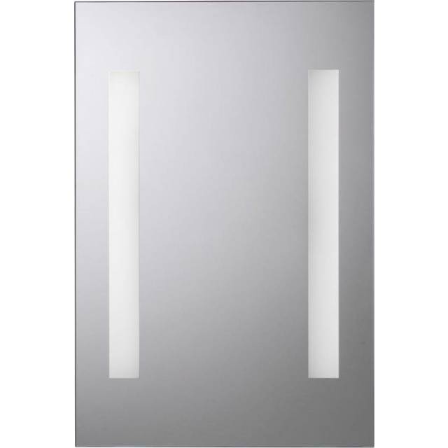 Croydex Malham Battery LED Bathroom Mirror - 450 x 300mm - Silver