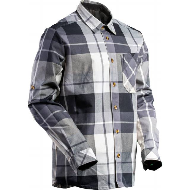Mascot Workwear 22904 Customized Flannel shirt Stone Grey Checked M Co