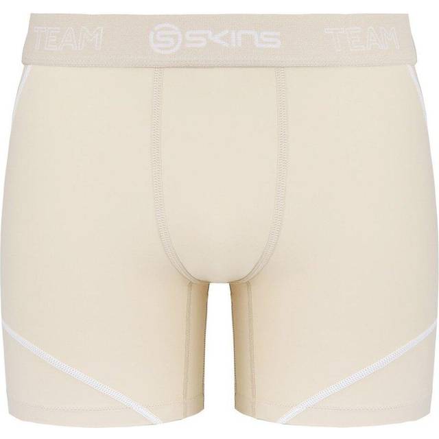 Skins DNAmic Mens Beige Neutral Compression Tights Shorts DB00010099002 - Size Small