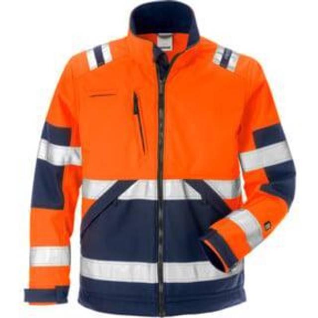 Fristads Softshelljacka 4083 WYH, Klass 2 Varsel Gul/Svart S - Varselgul/Svart (S)