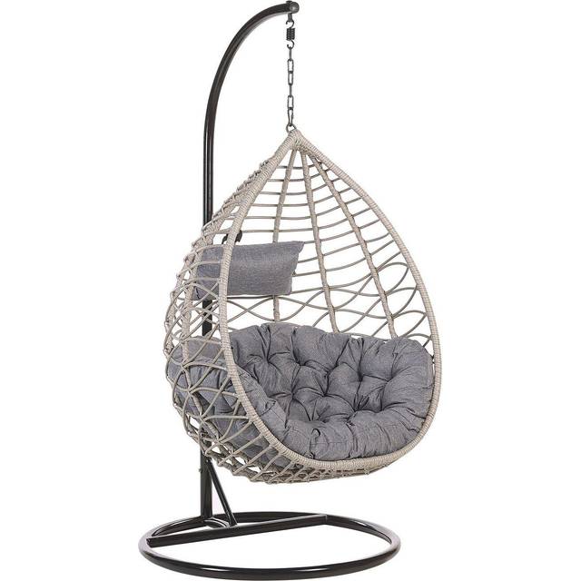 Beliani Hanging Chair ARSITA PE Rattan Natural
