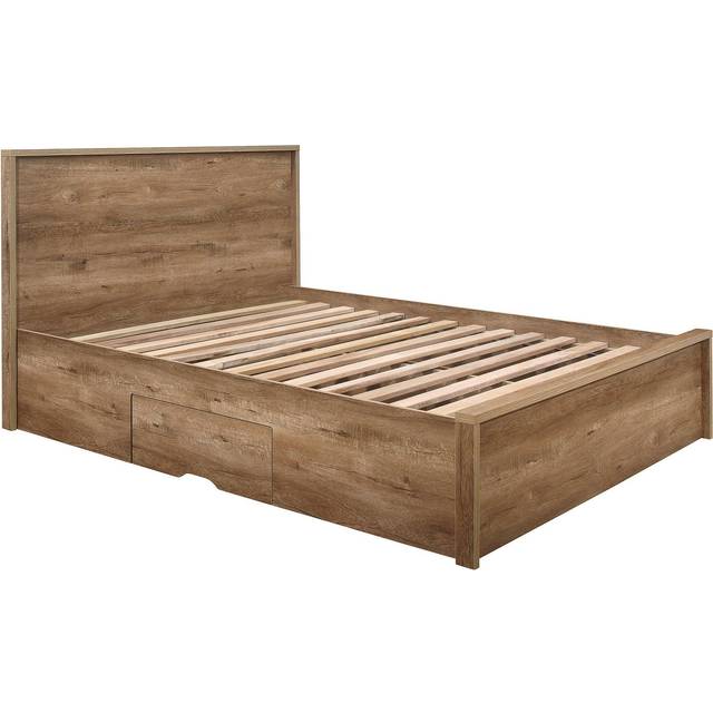 Stockwell King Size Brown 2 Drawer Bed - Birlea