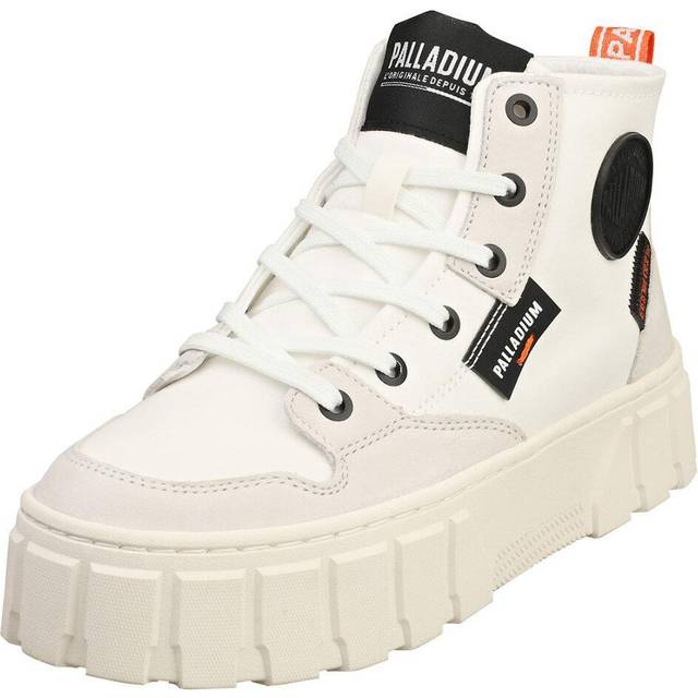 (7) Palladium Pallatower Hi Womens Fashion Boots in White