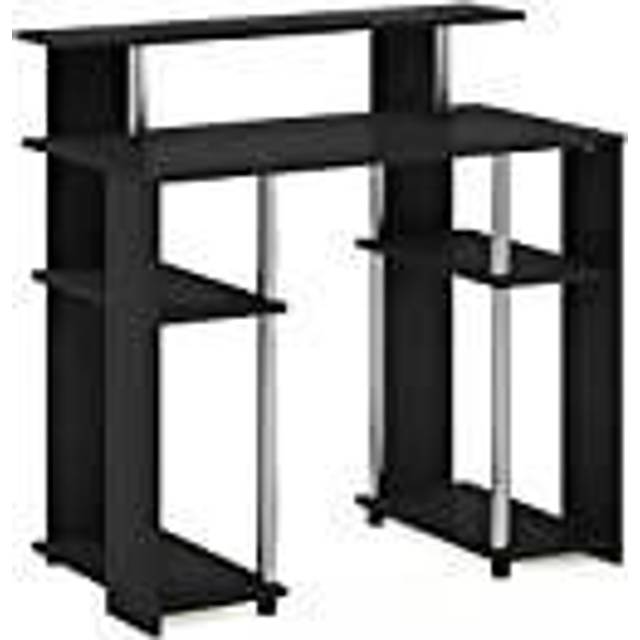 Furinno Datorskrivbord, konstruerat trä, amerikanskt/rostfritt stål, 51,49 (D) x 90,5 (B) x 90,6 (H) cm