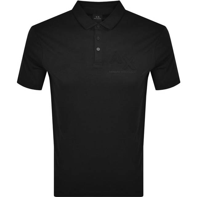Armani Exchange for man. 8NZF71ZJH2Z1200 Cotton Stretch Polo Shirt black (XL), Casual, Classic, Short sleeve