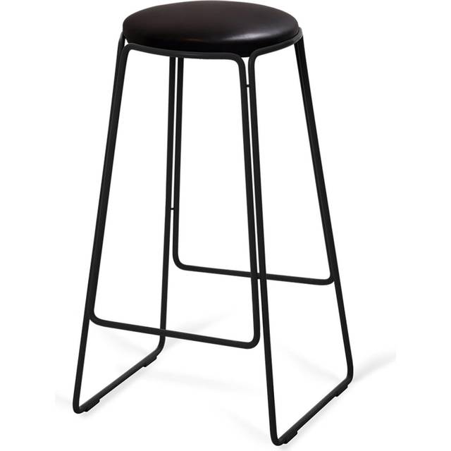 OX DENMARQ - PROP Stool - Barstol - Smoked Cork / Black Steel - H70 x W41 x D41 cm