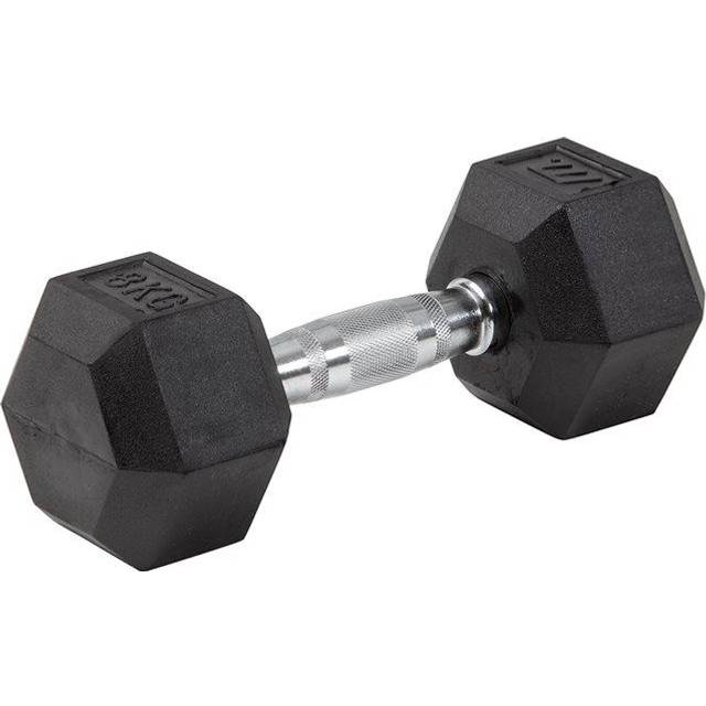 Hexhantel gummi, 8 kg