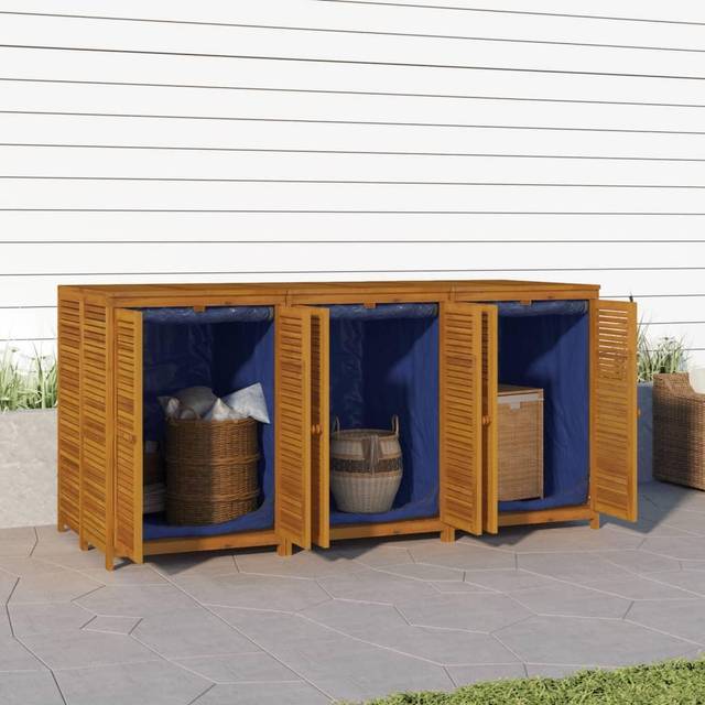 vidaXL Garden Storage Box 210x87x104 cm Solid Wood Acacia - Brown
