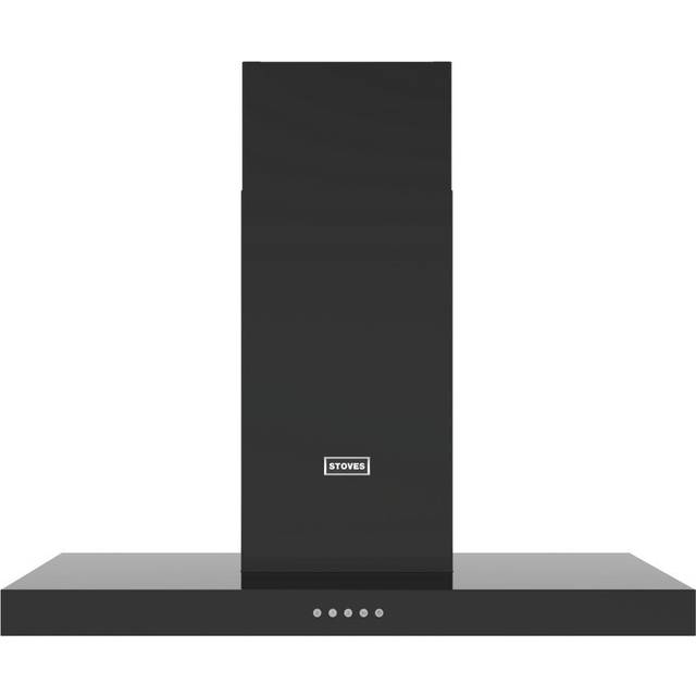 Stoves STERLING CHIM100TBLK 100cm Flat Chimney Hood - BLACK