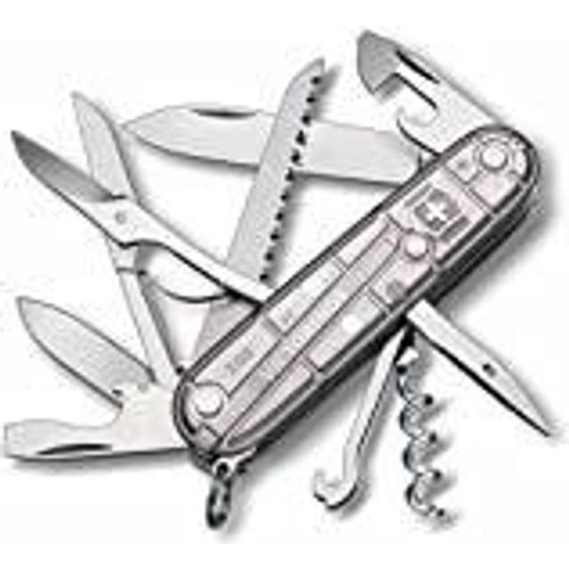 Victorinox, Schweizer Taschenmesser, Huntsman, Multitool, 15 Funktionen, Klinge, gross, Korkenzieher, Dosenöffner